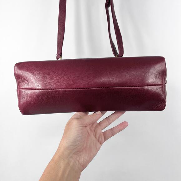 Wanderers Travel Co Crossbody Bag Marianna Burgundy Leather Handbag - Picture 4 of 16